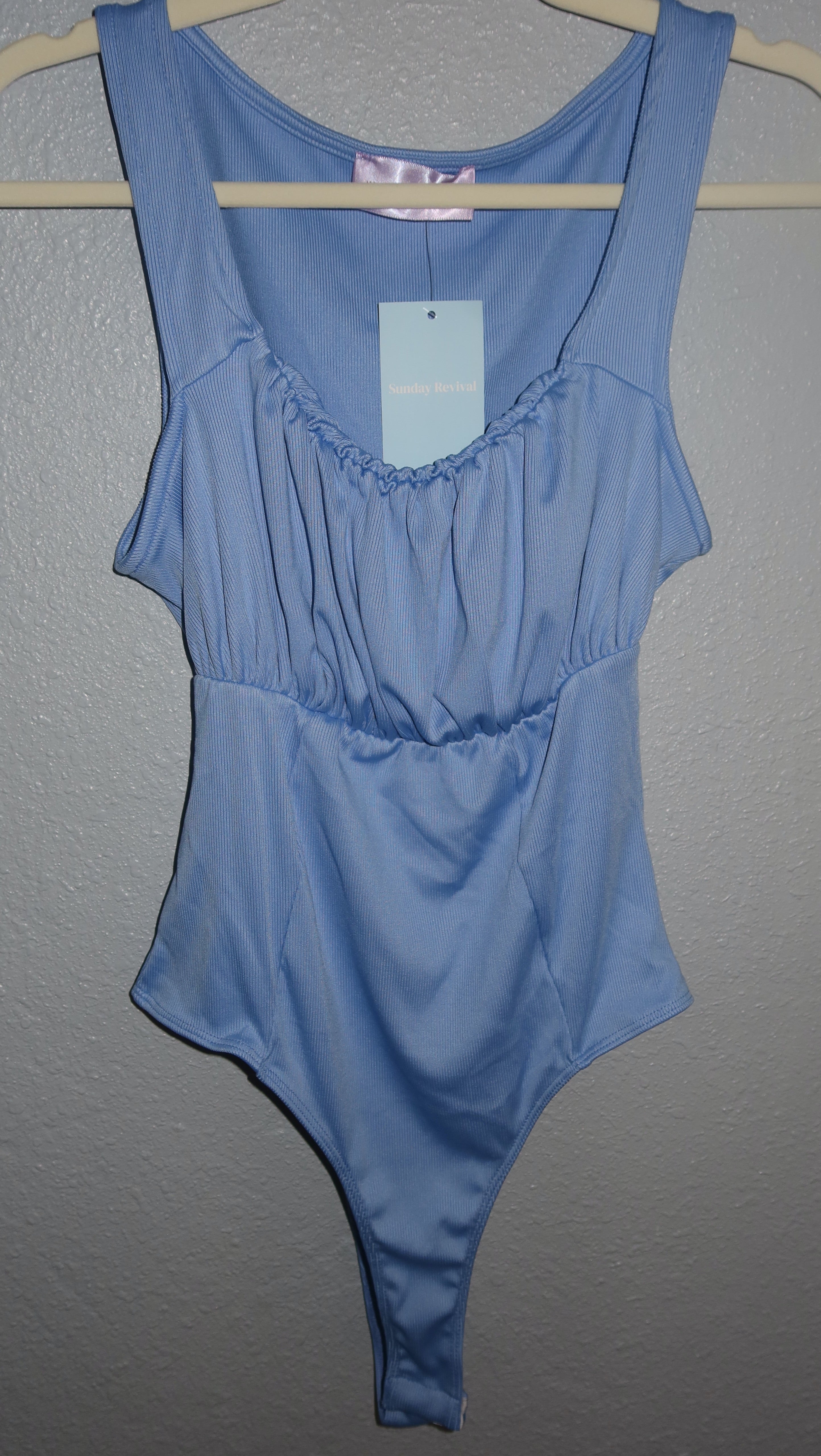 Sky blue bodysuit