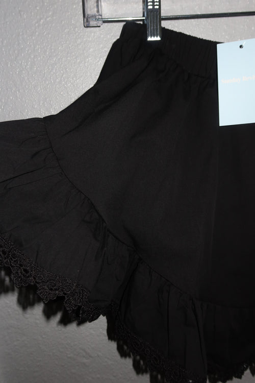 Black skort